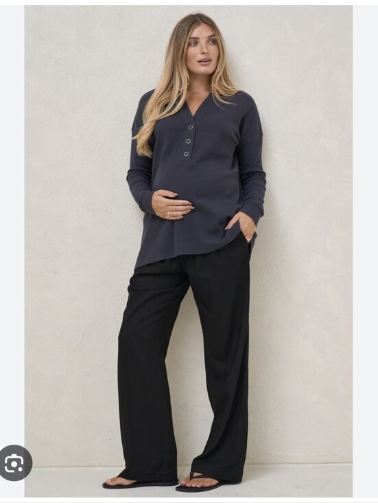 Bae. Tops - Bae The Label Waffle Henley Maternity And Nursing Top XS, VERY Roomy